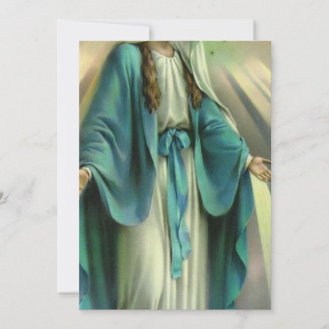 Invitación Bendita Virgen María (Anverso)