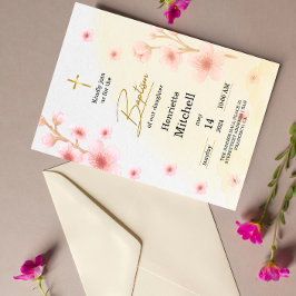 Invitación "Bendito y bautizado: Un día para recordar"