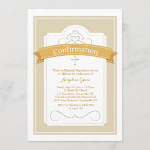 Invitación benéfica de confirmación