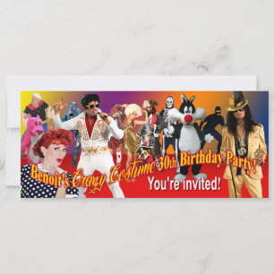 Invitación Benoit es el Fiesta de disfraces de cumpleaños núm