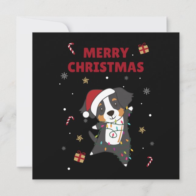 Invitación Bernés Feliz Navidad Feliz Navidad Perros Invit (Anverso)