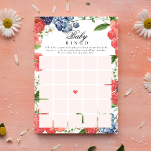 Invitación Berry Baby Shower Baby Gift Bingo Juego