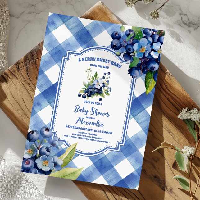 Invitación Berry Blue Berry (Subido por el creador)