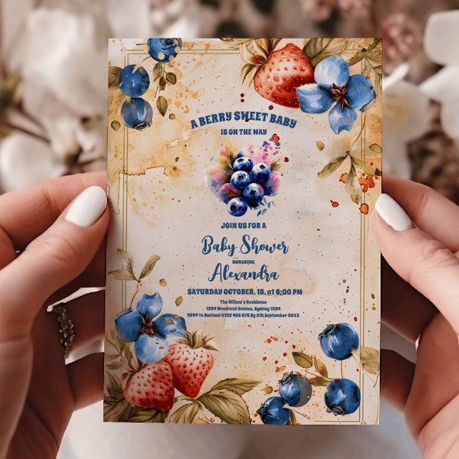 Invitación Berry Blue Berry (Subido por el creador)