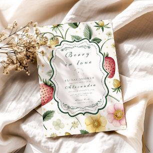 Invitación Berry Botanical Charm Bridal Shower