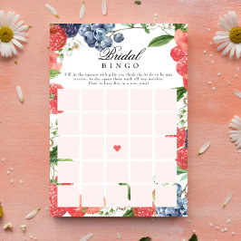 Invitación Berry Bridal Shower Bridal Gidal Bingo Juego