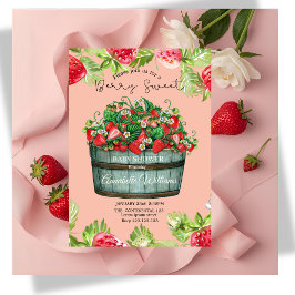 Invitación berry dulce baby ducha bebé