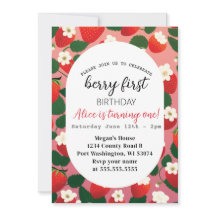 Berry First Cute Strawberry 1º cumpleaños