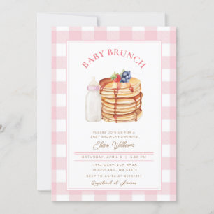 Invitación Berry Pancake Baby Shower Brunch
