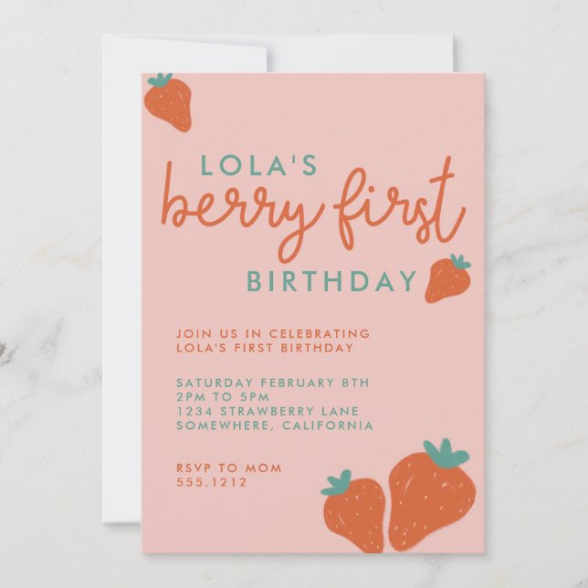 INVITACIÓN BERRY PRIMER INVITE (Anverso)