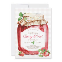 Berry Sweer Strawberry Jam Jar Fiesta de Cumpleaño