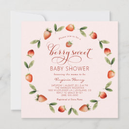 Invitación Berry Sweet Baby Shower