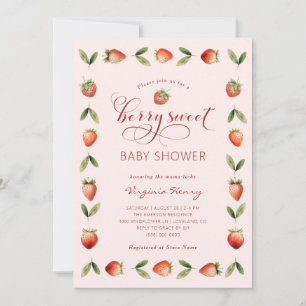Invitación Berry Sweet Baby Shower