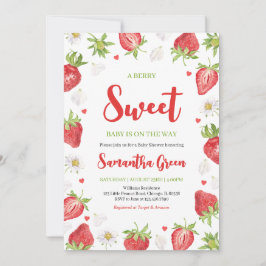 Invitación Berry Sweet Baby Shower