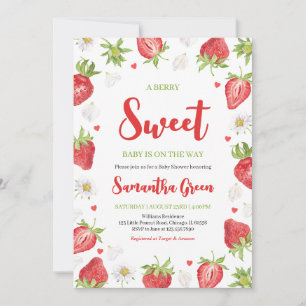 Invitación Berry Sweet Baby Shower