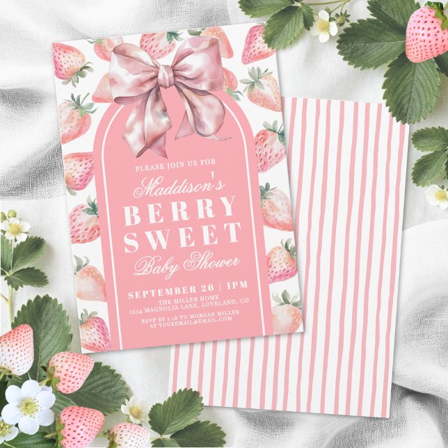 Invitación Berry Sweet Baby Shower (Berry Sweet Baby Shower Invitation)