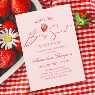 Invitación Berry Sweet Baby Shower