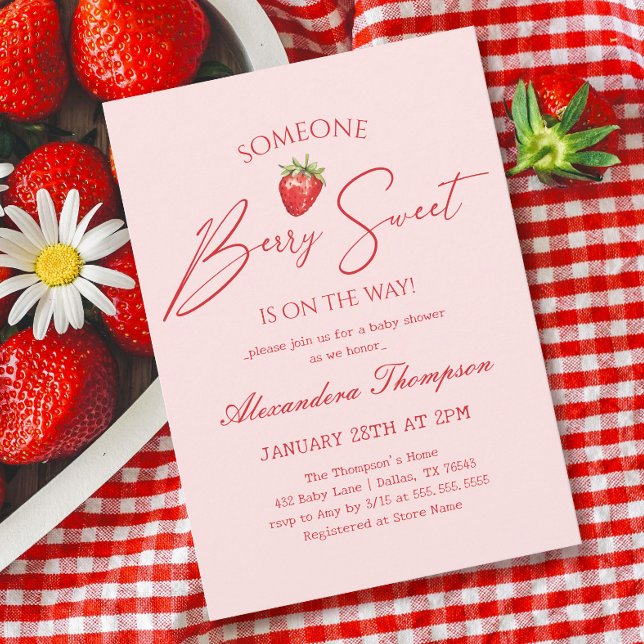 Invitación Berry Sweet Baby Shower (Subido por el creador)