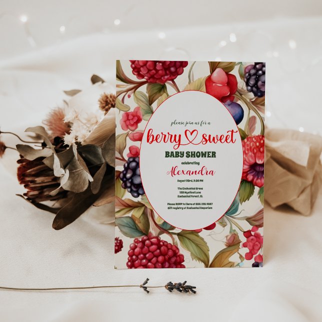 Invitación Berry Sweet Baby Shower (Subido por el creador)