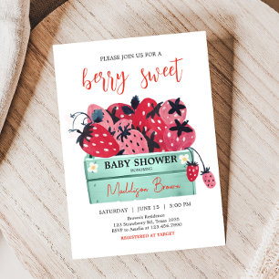 Invitación Berry Sweet Baby Shower