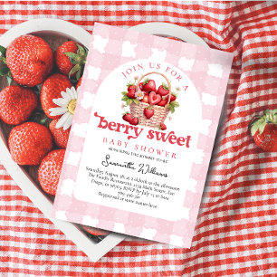 Invitación Berry Sweet Baby Shower