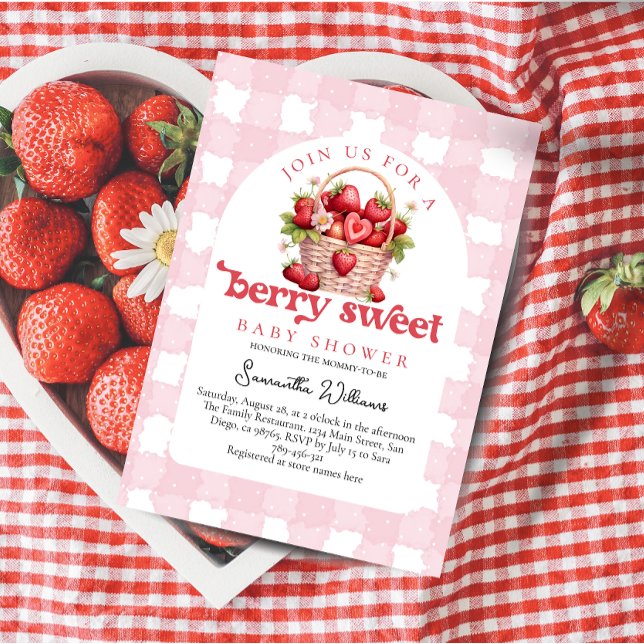 Invitación Berry Sweet Baby Shower (Subido por el creador)