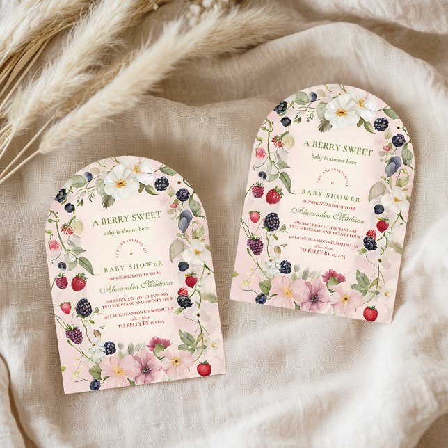Invitación Berry Sweet Baby Shower (Subido por el creador)