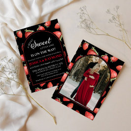 Invitación Berry Sweet Baby Shower Editable
