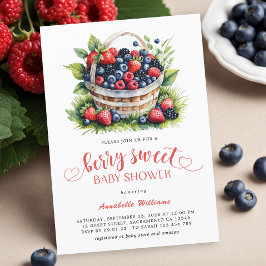 Invitación Berry Sweet Baby Shower Wild Berries