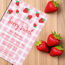 Invitación Berry Sweet Birthday