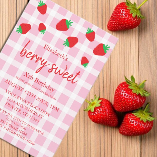 Invitación Berry Sweet Birthday (Subido por el creador)