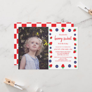 Invitación Berry Sweet Birthday