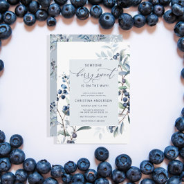 Invitación Berry Sweet Blueberry Baby Shower