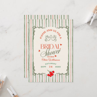 Invitación Berry Sweet Bridal Shower Wild Berries