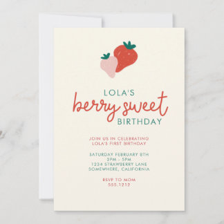 INVITACIÓN BERRY SWEET FIESTA INVITE