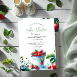 Invitación Berry Sweet Gender Neutral Baby Shower