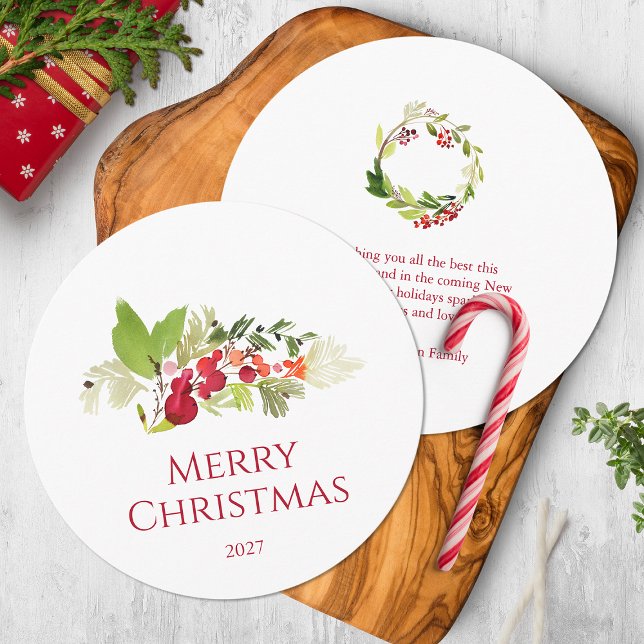 Invitación Berry y acuarela verde (Subido por el creador)