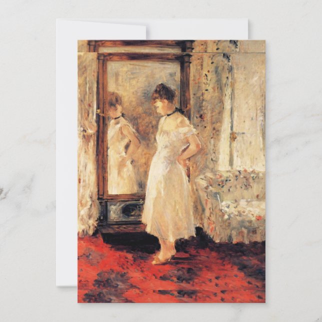 Invitación Berthe Morisot - El espejo del Psiche (Anverso)