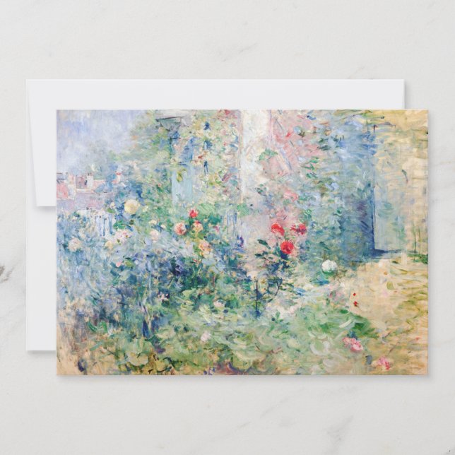 Invitación Berthe Morisot - El jardín de Bougival (Anverso)