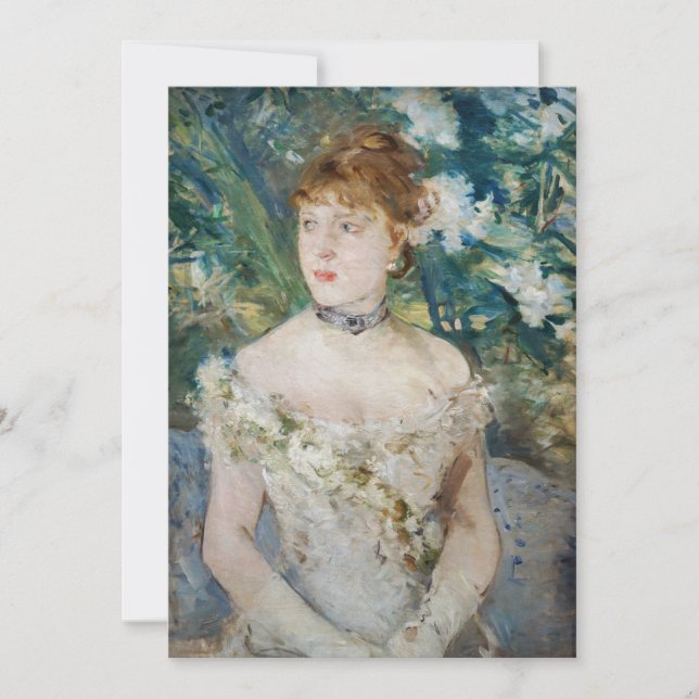 Invitación Berthe Morisot - Joven Chica en un vestido de bola (Anverso)