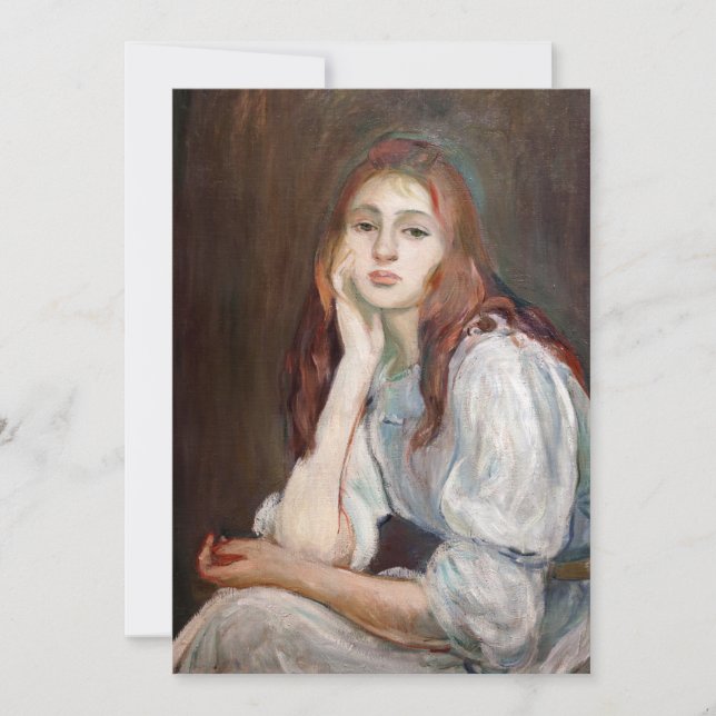 Invitación Berthe Morisot - Julie Daydreaming (Anverso)