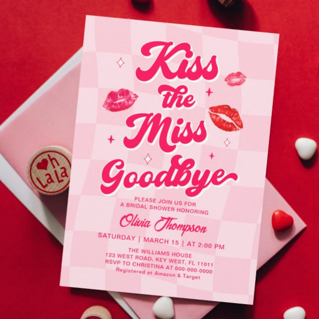Invitación Besa la ducha de novia de Miss Adiós (Subido por el creador)
