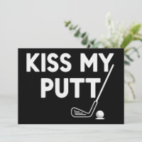 Besa Mi Putt Golf Chistes Divertidos Golfista Sarc