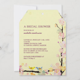 Invitación Besando pájaros Creamy Bridal Shower