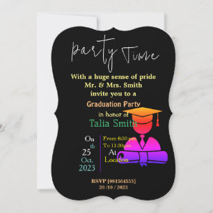 Invitación Beso de graduación