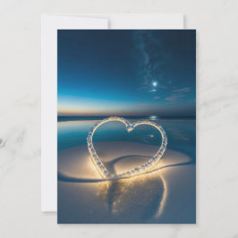 Invitación Beso de luz estrellada: Boda de la noche estrellad