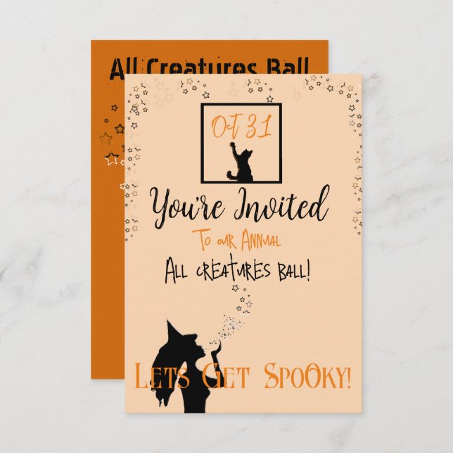 Invitación Besos con estrellas (Anverso / Reverso)