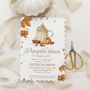 Invitación Besos de Calabaza y Deseos Nupciales Despedida de