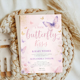 Invitación Besos de Mariposa Deseos primavera verano otoño in