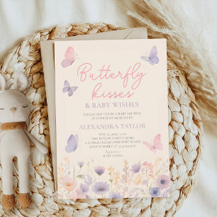 Invitación Besos de Mariposa Deseos primavera verano otoño in